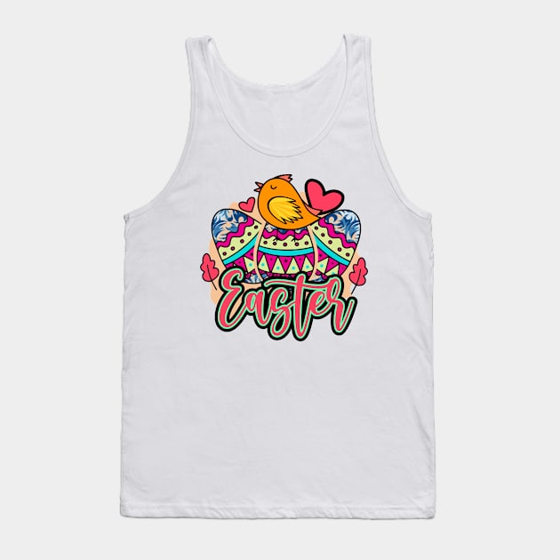 Easter Egg Chick -  Happy Easter Day Tank Top by DMMGear